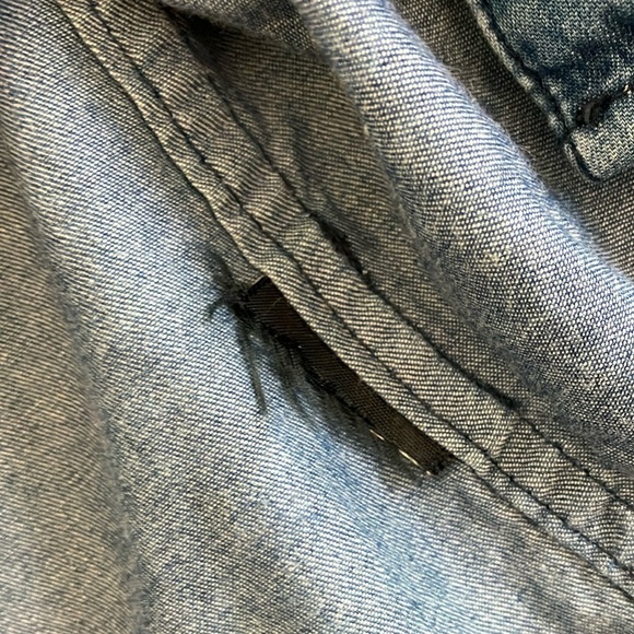 Blue gray camo men’s size medium Button Down short sleeve Shirt - Picture 3 of 12